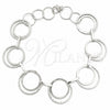 Sterling Silver Fancy Bracelet, Polished, Silver Finish, 03.392.0006.07 (17 MM Thickness, 7 Inches Length)