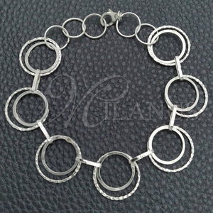 Sterling Silver Bracelet — Fancy Bracelet Polished 03. 17 MM Thickness 7 — main product view — SKU 147314 | Plata 925 brazalete — elegante Bracelet pulido 03. 17 MM Thickness 7 — SKU 147314