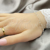 Sterling Silver Fancy Bracelet, Heart Design, Polished, Silver Finish, 03.392.0008.07 (06 MM Thickness, 7 Inches Length)