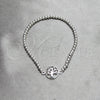 Sterling Silver Adjustable Bolo Bracelet, Tree and Ball Design, Polished, Silver Finish, 03.392.0013.07 (03 MM Thickness, 7 Inches Length)