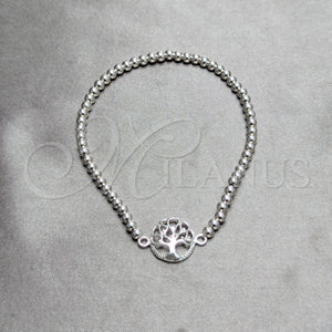 Sterling Silver Bracelet — Adjustable Bolo Bracelet Tree and Ball Design Polished — main product view — SKU 147324 | Plata 925 brazalete — Adjustable Bolo Bracelet Tree and Ball diseño pulido — SKU 147324