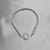 Sterling Silver Adjustable Bolo Bracelet, Tree and Ball Design, Polished, Silver Finish, 03.392.0013.07 (03 MM Thickness, 7 Inches Length)