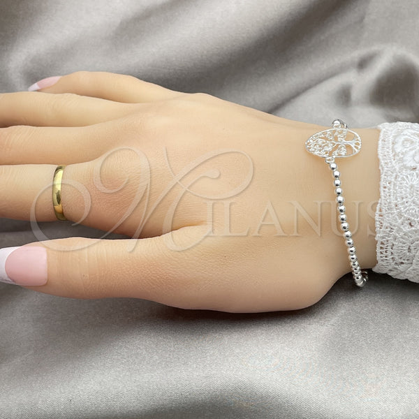 Sterling Silver Bracelet — Adjustable Bolo Bracelet Tree Design Polished 03. 03 — alternate product view — SKU 147325 | Plata 925 brazalete — Adjustable Bolo Bracelet Tree diseño pulido 03. 03 — SKU 147325