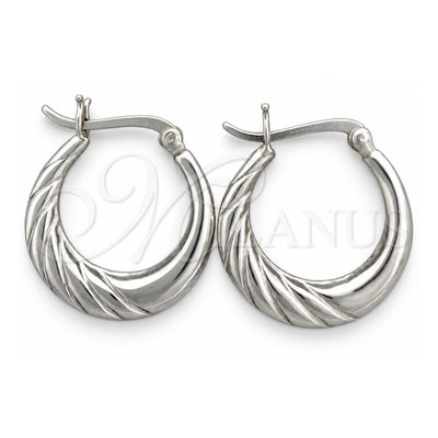 Sterling Silver Small Hoop, Polished, Silver Finish, 02.393.0002.20