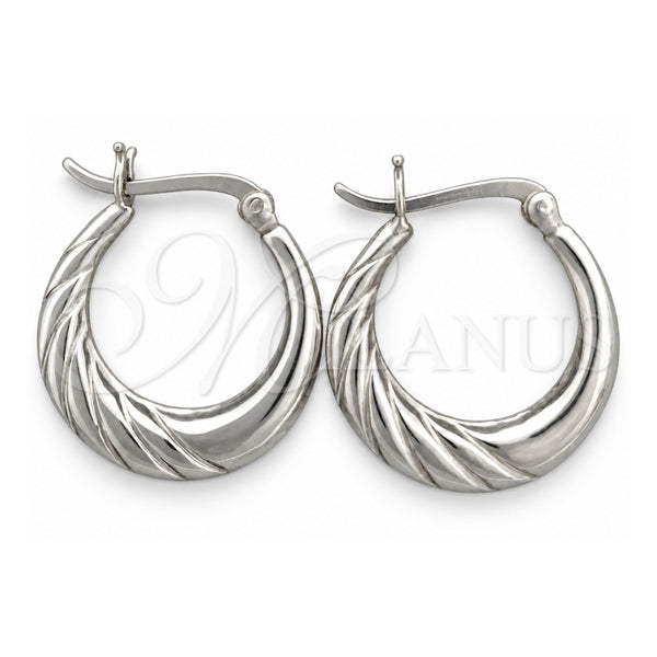 Sterling Silver Small Hoop, Polished, Silver Finish, 02.393.0002.20