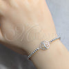 Sterling Silver Adjustable Bolo Bracelet, Tree Design, Polished, Silver Finish, 03.392.0016.07 (03 MM Thickness, 7 Inches Length)