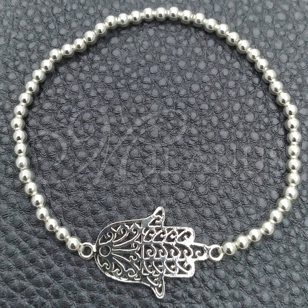 Sterling Silver Bracelet — Adjustable Bolo Bracelet Judaica and Hand of God — main product view — SKU 147330 | Plata 925 brazalete — Adjustable Bolo Bracelet Judaica and Hand of God — SKU 147330
