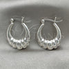 Sterling Silver Small Hoop, Polished, Silver Finish, 02.393.0003.20