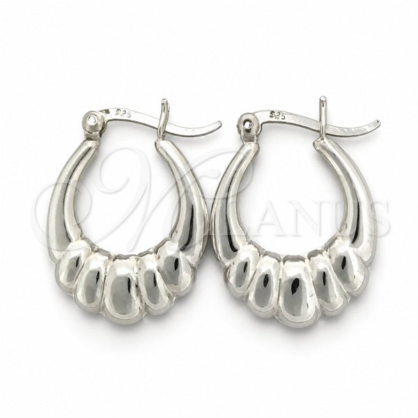 Sterling Silver Small Hoop, Polished, Silver Finish, 02.393.0003.20