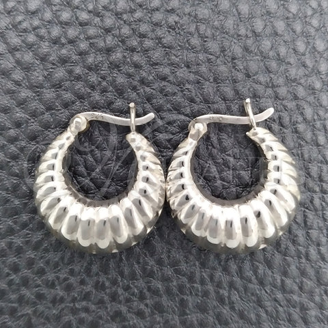 Sterling Silver Small Hoop, Polished, Silver Finish, 02.393.0004.20