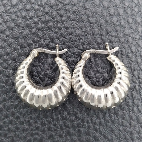 Sterling Silver Hoop Earrings — Small Hoop Polished 02. — main product view — SKU 147333 | Plata 925 aretes de aro — Small Hoop pulido 02. — SKU 147333