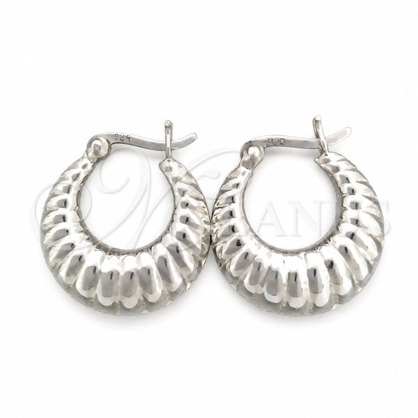 Sterling Silver Small Hoop, Polished, Silver Finish, 02.393.0004.20