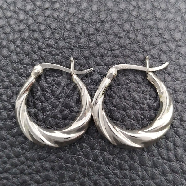Sterling Silver Hoop Earrings — Small Hoop Polished 02. — main product view — SKU 147334 | Plata 925 aretes de aro — Small Hoop pulido 02. — SKU 147334