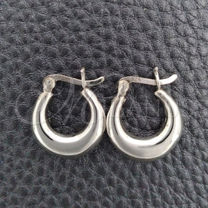 Sterling Silver Hoop Earrings — Small Hoop Polished 02. — main product view — SKU 147339 | Plata 925 aretes de aro — Small Hoop pulido 02. — SKU 147339