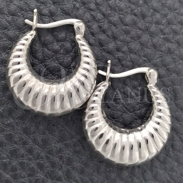 Sterling Silver Hoop Earrings — Small Hoop Polished 02. — main product view — SKU 147340 | Plata 925 aretes de aro — Small Hoop pulido 02. — SKU 147340