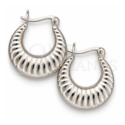 Sterling Silver Small Hoop, Polished, Silver Finish, 02.393.0009.20