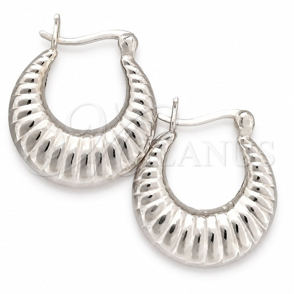 Sterling Silver Small Hoop, Polished, Silver Finish, 02.393.0009.20
