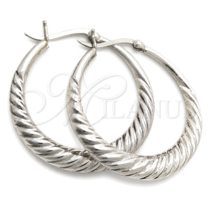 Sterling Silver Small Hoop, Polished, Silver Finish, 02.393.0011.20