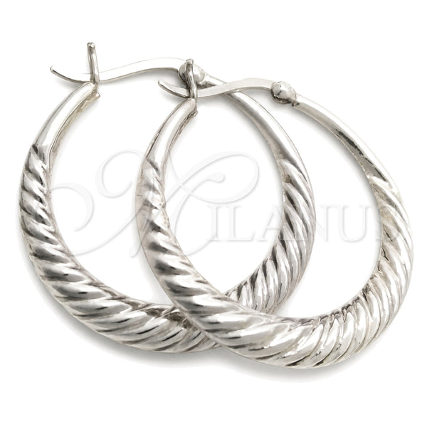 Sterling Silver Small Hoop, Polished, Silver Finish, 02.393.0011.20