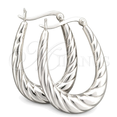 Sterling Silver Medium Hoop, Polished, Silver Finish, 02.393.0012.30 for wholesale, main product view