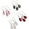 Sterling Silver Earring and Pendant Adult Set, with White Cubic Zirconia, Polished, Silver Finish, 10.394.0001 for wholesale, main product view