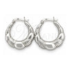 Sterling Silver Medium Hoop, Polished, Silver Finish, 02.393.0014.25