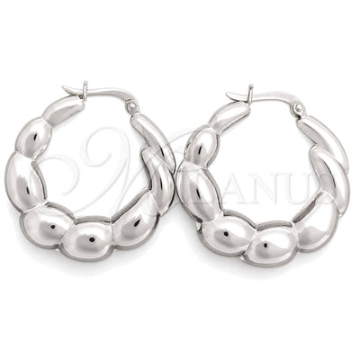 Sterling Silver Medium Hoop, Polished, Silver Finish, 02.393.0015.30 for wholesale, main product view