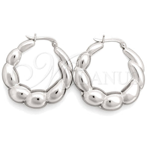 Sterling Silver Medium Hoop, Polished, Silver Finish, 02.393.0015.30