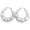 Sterling Silver Medium Hoop, Polished, Silver Finish, 02.393.0015.30