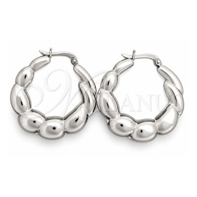 Sterling Silver Medium Hoop, Polished, Silver Finish, 02.393.0015.30