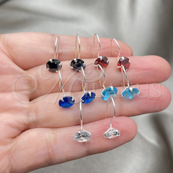 Sterling Silver Ring — Dangle Earring with White Cubic Zirconia Polished 02. — alternate product view — SKU 147355 | Plata 925 anillo — Dangle Earring with blanco Cubic Zirconia pulido 02. — SKU 147355