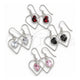 Arete Colgante 02.394.0010 Plata Rodinada, con Zirconia Cubica Blanca, Pulido, Tono Plateado