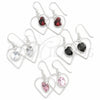 Sterling Silver Dangle Earring, with White Cubic Zirconia, Polished, Silver Finish, 02.394.0010