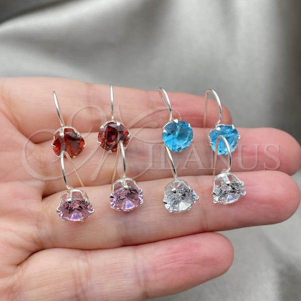 Sterling Silver Ring — Dangle Earring with White Cubic Zirconia Polished 02. — alternate product view — SKU 147358 | Plata 925 anillo — Dangle Earring with blanco Cubic Zirconia pulido 02. — SKU 147358