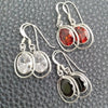 Sterling Silver Dangle Earring, with White Cubic Zirconia, Polished, Silver Finish, 02.394.0014