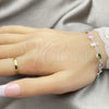 Sterling Silver Fancy Bracelet, with White Cubic Zirconia, Polished, Silver Finish, 03.394.0004.07 (07 MM Thickness, 7 Inches Length)