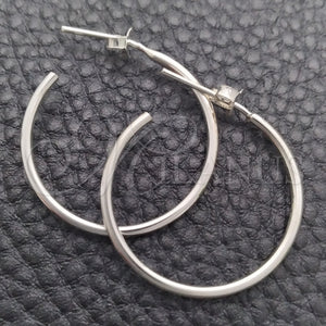 Sterling Silver Hoop Earrings — Small Hoop Polished 02. — main product view — SKU 147386 | Plata 925 aretes de aro — Small Hoop pulido 02. — SKU 147386