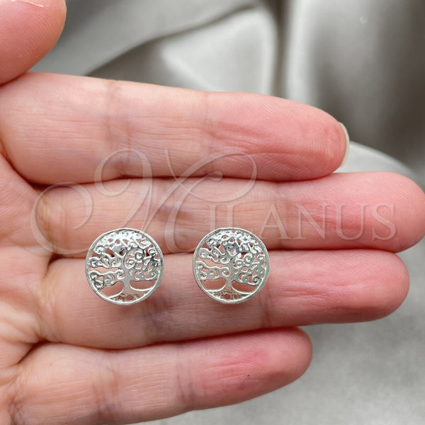 Sterling Silver Ring — Stud Earring Tree Design Polished 02. — alternate product view — SKU 147387 | Plata 925 anillo — Stud Earring Tree diseño pulido 02. — SKU 147387