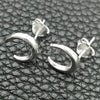 Sterling Silver Ring — Stud Earring Moon Design Polished 02. — alternate product view — SKU 147390 | Plata 925 anillo — Stud Earring Moon diseño pulido 02. — SKU 147390