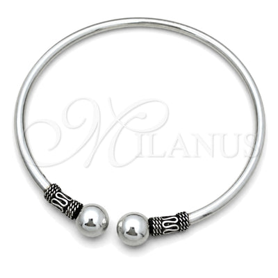 Sterling Silver Individual Bangle, Polished, Silver Finish, 07.395.0003.05 (03 MM Thickness, Size 5 (2.50 for wholesale, main product view