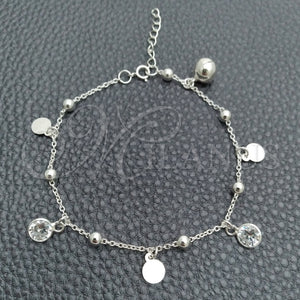 Sterling Silver Bracelet — Charm Bracelet Ball and Rattle Charm Design with — main product view — SKU 147401 | Plata 925 brazalete — Charm Bracelet Ball and Rattle Charm diseño with — SKU 147401