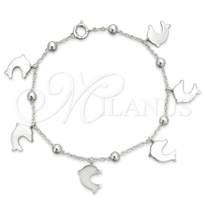 Plateada Plata Esterlina Pulsera, vista principal del producto de Plata 925 por Mayoreo, vista principal del producto