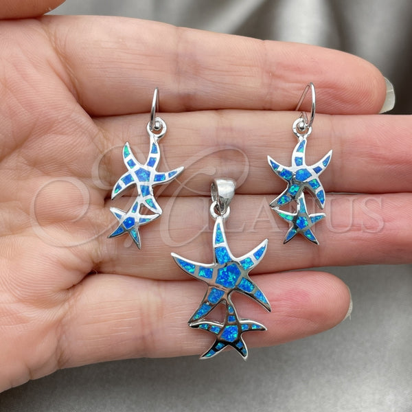 Sterling Silver Ring — Earring and Pendant Adult Set Star Design with — alternate product view — SKU 147422 | Plata 925 anillo — Earring and Pendant Adult Set estrella diseño with — SKU 147422
