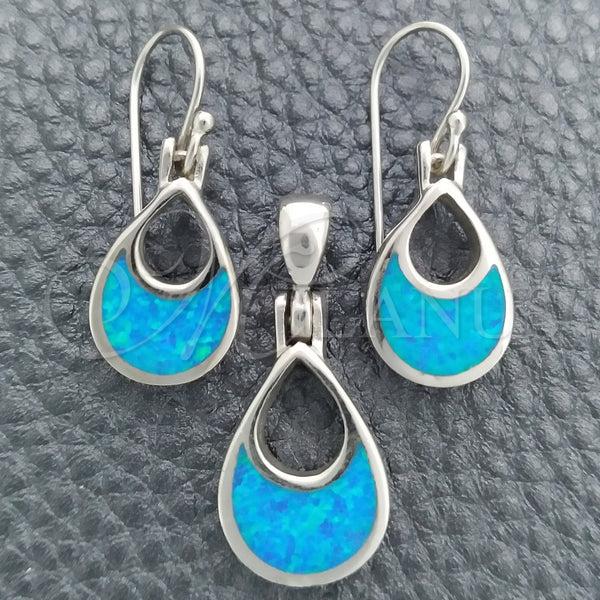 Sterling Silver Ring — Earring and Pendant Adult Set Teardrop Design with — main product view — SKU 147423 | Plata 925 anillo — Earring and Pendant Adult Set Teardrop diseño with — SKU 147423