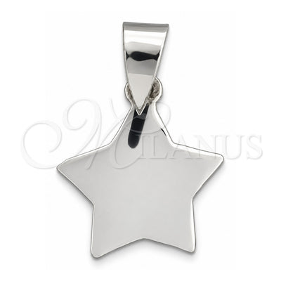 Sterling Silver Fancy Pendant, Polished, Silver Finish, 05.392.0012