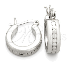 Sterling Silver Small Hoop, Polished, Silver Finish, 02.395.0002.20