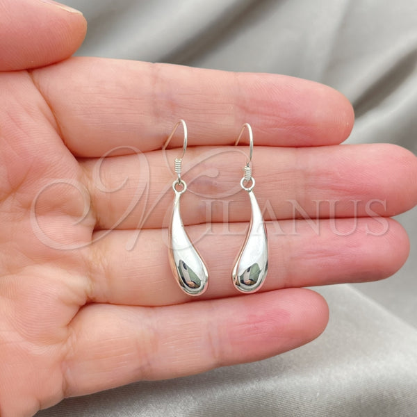 Sterling Silver Ring — Dangle Earring Teardrop Design Polished 02. — alternate product view — SKU 147450 | Plata 925 anillo — Dangle Earring Teardrop diseño pulido 02. — SKU 147450