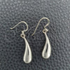 Sterling Silver Dangle Earring, Teardrop Design, Polished, Silver Finish, 02.397.0003