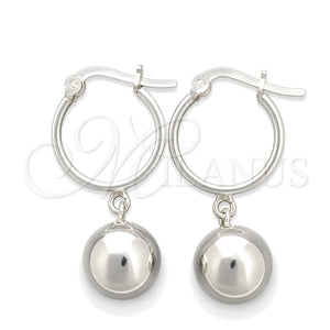 Sterling Silver Small Hoop, Polished, Silver Finish, 02.395.0005.25