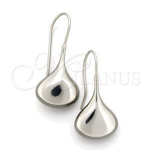 Sterling Silver Dangle Earring, Teardrop Design, Polished, Silver Finish, 02.397.0006